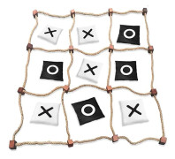 Jätte Stora Kryss och Nollor Utomhusspel Direkt Uppställning, Ingen Montering Bönpåse Kast Spelset, Jätte - för Vuxna-WELLNGS