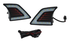 För Toyota Hilux Vigo 2012 2013 2014 2015 LED DRL Varselljus Dimljus Främre Stötfångarljus