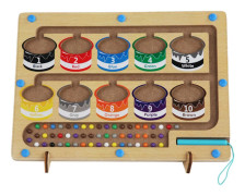 Magnetiska pärlor Sortering Labyrint Leksaker Färger Klassificering Pedagogisk labyrint Leksaker för vardagsrum With Holes