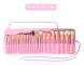 26-fack makeupborste multifunktionell förvaringsväska pink