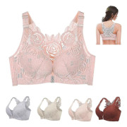 Floral Secrets Comfort Rose BH - Knäppning fram, Push Up, Trådlös & Sömlös Lyft-BH powdery skin 34-75d