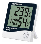 Digital Termometer Hygrometer Inomhus Temperatur LCD Skärm Luftfuktighetsmätare Stor Väderstation Väckarklocka med Kalender