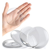 Starkaste Dörrstopp för Hushåll Ljudlösa Klistermärken 8cm Set med 4 Transparenta Gummi Runda Väggskydd Tyst Väggskydd