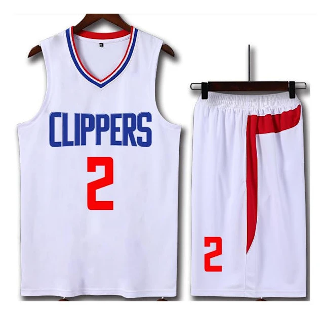 Los Angeles Clippers Leonard 2 Basketbolltröja T-shirt Set Children (90-100cm)