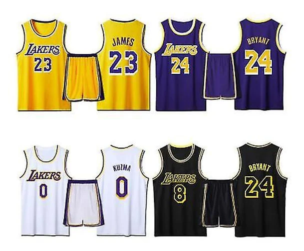 #23 Lebron James Baskettröja Set Lakers Uniform black 26