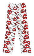 Cartoontryckta Pyjamasbyxor Avslappnade Sovkläder Loungewear Byxor Underdelar för Kvinnor Tonåringar Flickor