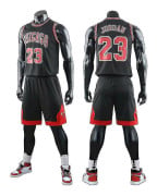 Chicago Bulls Jordan Jersey No.23 Aldult Basket Uniform Set K