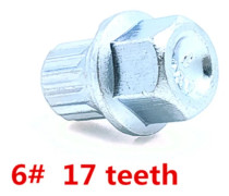 1 st Ny Stöldskydd Hjulbult Mutter Nyckel Adapter #0 till #9 för VW Golf Tourer Passat för Audi A4 A6 A8 TT 8D0 601 139F~00486