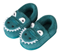 AVEKI Pojkar Flickor Varma Dinosaurietofflor Inomhus Tofflor för Småbarn Barn Fuzzy Sovrumsskor, Royal Blue, Storlek: 170