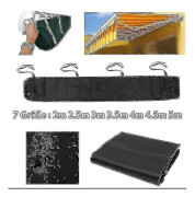 Utomhusmarkis Vattentät cover, infällbar rullgardin Dammtät cover 2,5m