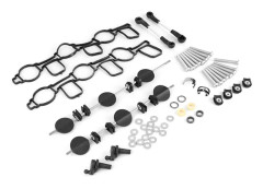 ABS Plast Insugningsrör Virvelspjäll Reparationssats Kompatibel med Audi Touareg 059198212 40st Set