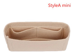 1:a Dam Insatsväska Filt Tyg Handväska Organizer Väska Svart StyleB{hw}