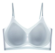 Seamless BH Push Up BH BLÅ XXL Blue XXL
