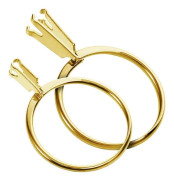 2 st Lös Sten Hållare Ring Ädelsten - Hållare Förlovningsring Prova-på Verktyg Ringar Tomt Stöd 2 Storlekar