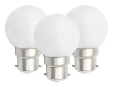 6-pack B22 LED-lampa 3W Golfbollsformad B22 Bajonett Liten Globlampa Glödlampa Dimbar