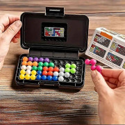 Klassisk Pyramidplatta 120 utmaningar IQ 3D-pussel Brädspel Leksaker - Logiskt sinne Pärlpärlor Leks_Kvalitetsgåvor