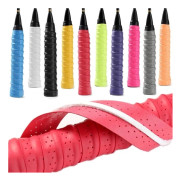 Racketgrepp, 10-PACK PU Racketgrepp, Superabsorberande & Supersvettavvisande Tennis Badminton Squash Racket Overgrip, 10 Färger