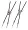 2 st Fashion Bolo Ties Läder Slips Nackband Ko Skalle, Ranger Star Svart Slips Nackband Western Cowboy Vintage Bolo slips Retro Slips