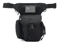 Tactical Leg Bag - Durable Oxford Fabric Black