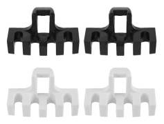 4 pcs Badminton Racket Stringing Machine Tools Rackets Pressure Reducer Load Spreader Adapter Attachment Black and White