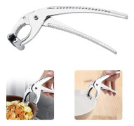 Aluminiumhandtag campingkastrullklämma, handtag halkfri handkastrullklämma campingkastrull varm gryta tallrik bakform skålhandtag