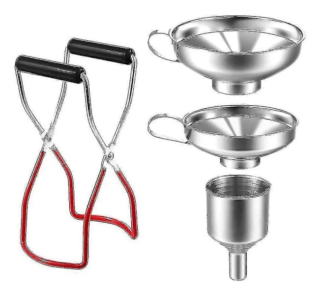 Köks Tratt Set, 4 Delar Köks Sil Tratt, Rostfri Stål Tratt, Rostfri Stål Liten Tratt Sylt Tratt Burkar Sylt Tratt