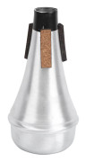 Rak Trumpet Dämpare Aluminiumlegering Övningsljuddämpare Universal Nybörjare M25 Silver