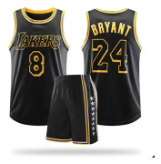 #8 Kobe Bryant Baskettröja Set Lakers Uniform för barn Black 30 (155-160CM) 4XL (180-185CM)