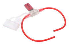 31,5 cm 12AWG Bilsäkringshållare TPE PVC Manuell Återställning 10A Säkring för Bilar Lastbilar Husbilar