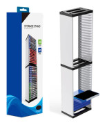 HURRISE Double Storage för PS5 Double Video Game Storage Hållbar Store 36 spelskivor Video Pack Hylla