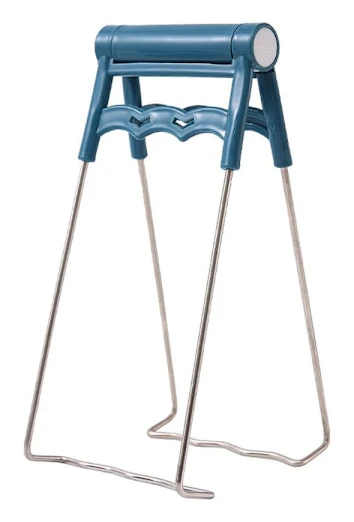Anti- skållning Clip Plate Gripper BLÅ - stock