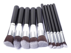 10 Pcs Makeup Brush Kit Brushes Kit Make up Brush Tools Kit Eye Liner Soft Natural-synthetic HairBeauty Brushes Kit