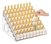 Layers Nail Polish Storage Box Transparent Acrylic Nail Polish Storage Semi-Permanent