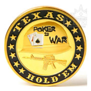 Poker Card Guard Poker Är Krig Guld Handskydd Mynt Casino Chip Souvenirgåva
