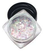 Blandning Glitter Pigment Nail Art Dekoratör Paljetter & Ljus Skinande Pulver Manikyr Djupgrön