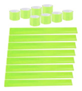 10-pack Reflexspänne Fluorescerande Rack Armband Reflexbälte Säkerhetsbälte Barn Vuxna Pojkar och Flickor Cykling Löpning Jogging