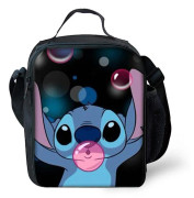 Lilo And Stitch Kids Lunch Box Bag, Återanvändbart matpaket för picknickskola, varma eller kalla snacks & Bento lådor presenter