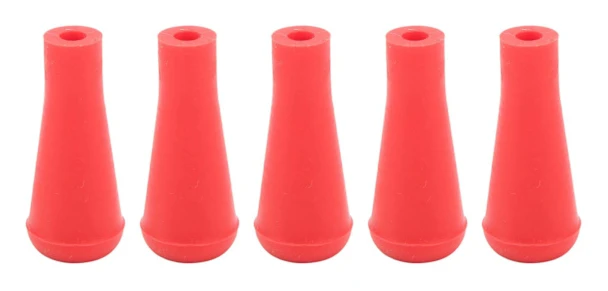 5 st 6 mm mjuka gummispetsar trubbiga pilspetsar för bågskytte jakt träningsutrustning röd