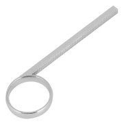Trumpetventil Slide Metall Fingerring Ersättning Silver Tillbehör