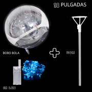 10 LED-bubbliga latexballonger för bröllops- och festdekoration 10 pink items No,