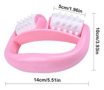 2-hjulig V-formad snabb anti-cellulit rulle skönhetsmassageapparat handhållen anti-cellulit massagerulle hälsovård cellulitmassage