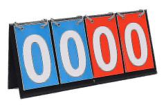 Sports Scoreboard, 4 Scoreboards För Sportspel, Tydlig Och Intuitiv För Bordtennis, Basket Och Badminton, 4 Scoreboards (Röd Och Blå)