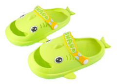 Hajtofflor inomhus barn pojkar flickor baby badrum sandaler Length inside21 34-35#green