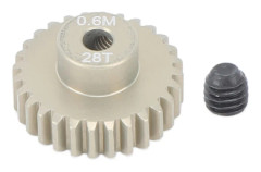 Pinjongdrev Aluminiumlegering 3,175mm 0,6M Hög Hållfasthet Universell Passform för 1/8 1/10 RC Crawler Bil 28T