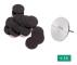 Utbytbart runt slippapper Pedikyr Fotvårdsverktyg Nagel D 35mm Steel shaft