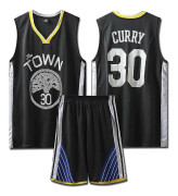 #30 Stephen Curry Baskettröja Kids Suit Warriors S(120-130cm)
