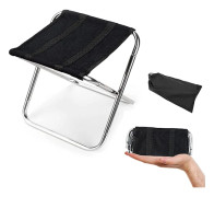 Bärbar Utomhus Fällbar Lättvikts Aluminium Campingpall för Camping, Fiske, Picknick, Resor och Vandring (24.8x22.5x27CM)