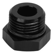 AN8 Universal Stål Block Off Plug Adapter 4000PSI Hex Svart för Fordon