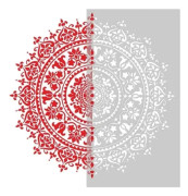 Mandala Hjälpmålning Stencil Stor Återanvändbar Stencil För Golv Vägg Kakel Tyg Möbler 50 x 50CM