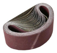Brun Aluminiumoxid Slippappersband Ersättningsverktyg för Slipmaskin Polering 40 Grit Ring Slipremsa